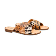 Load image into Gallery viewer, Chappy Western Hand-Tooled Sandals

