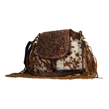 Load image into Gallery viewer, Classic Country Fringed Hand-Tooled Bag
