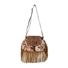 Load image into Gallery viewer, Classic Country Fringed Hand-Tooled Bag
