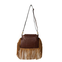 Load image into Gallery viewer, Classic Country Fringed Hand-Tooled Bag
