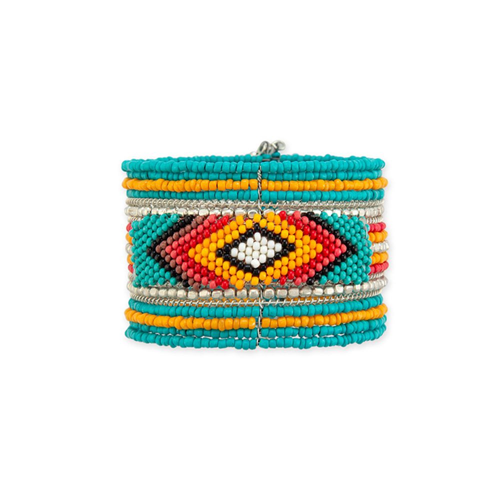 Desert Seasons Beaded Cuff Bracelet