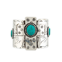 Load image into Gallery viewer, Southwest Cross Accented Cuff Bracelet
