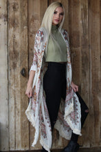 Load image into Gallery viewer, Cream Floral Kimono
